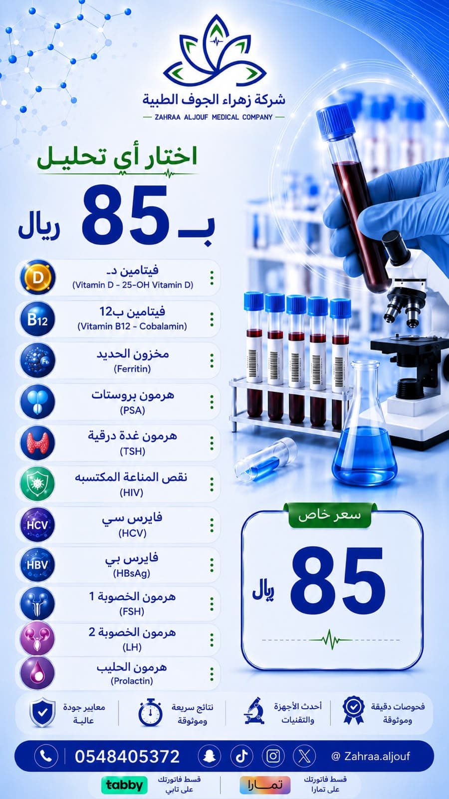 اختار أي تحليل بـ 85 ريال