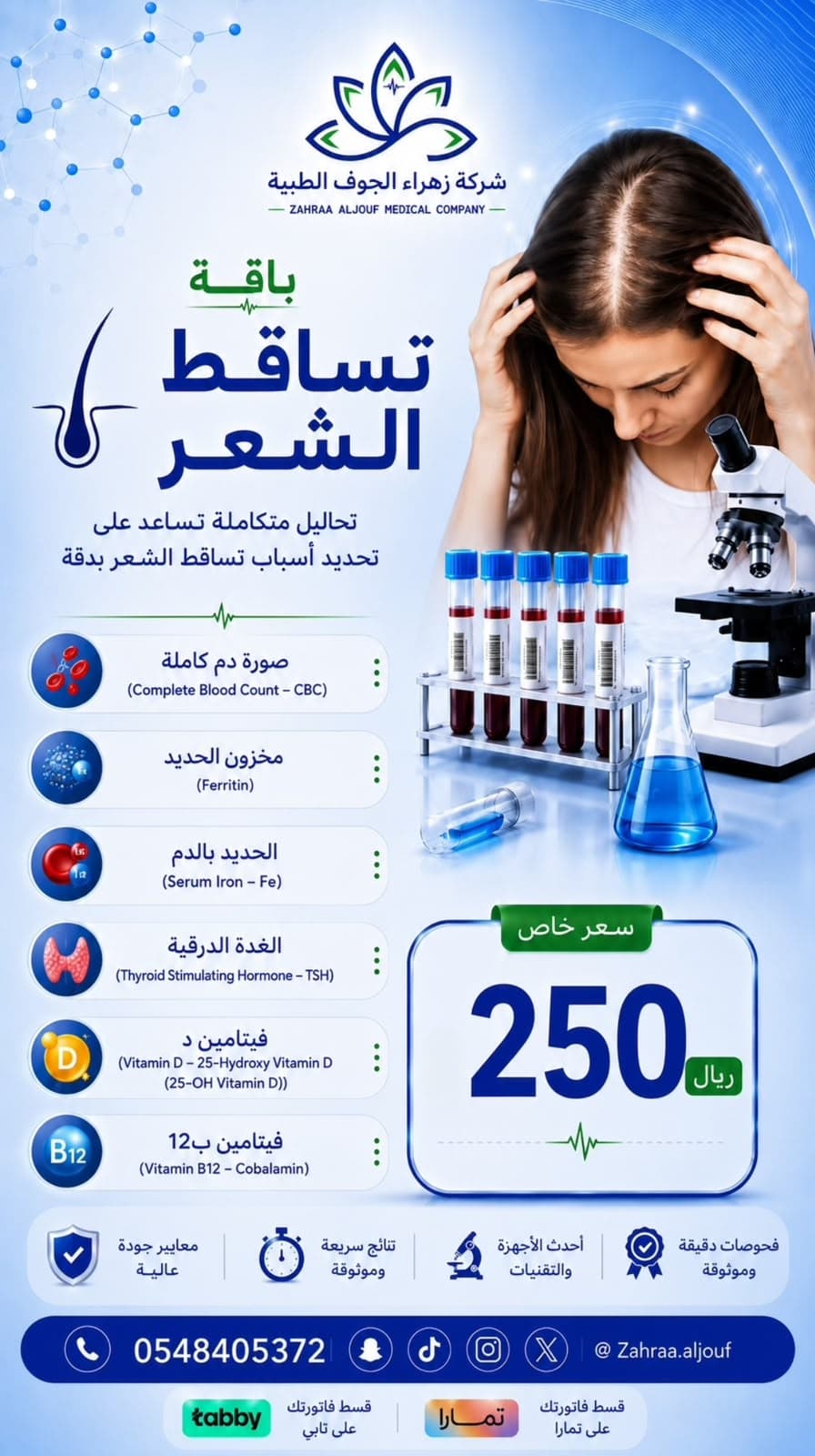 باقة تساقط الشعر